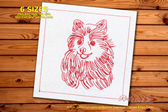 Cute Pomeranian Dog: A Holiday Embroidery Review