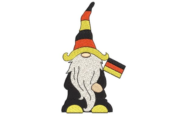 German Gnome: A Charming Embroidery Design for Handmade Gifts
