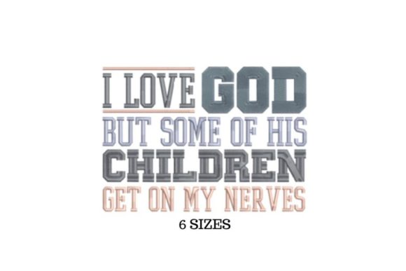 I Love God: A Festive Faith Design for Holiday Embroidery