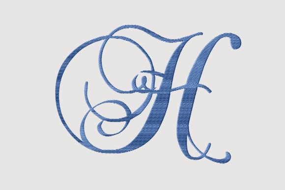 Review: Monogram H Cursive Script Letter for Boutique Apparel