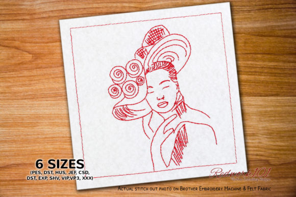 Review: Woman with Floral Hat for Etsy Shops
