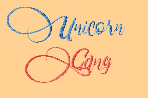 Unicorn Gang Lettering: A Seasonal Embroidery Review